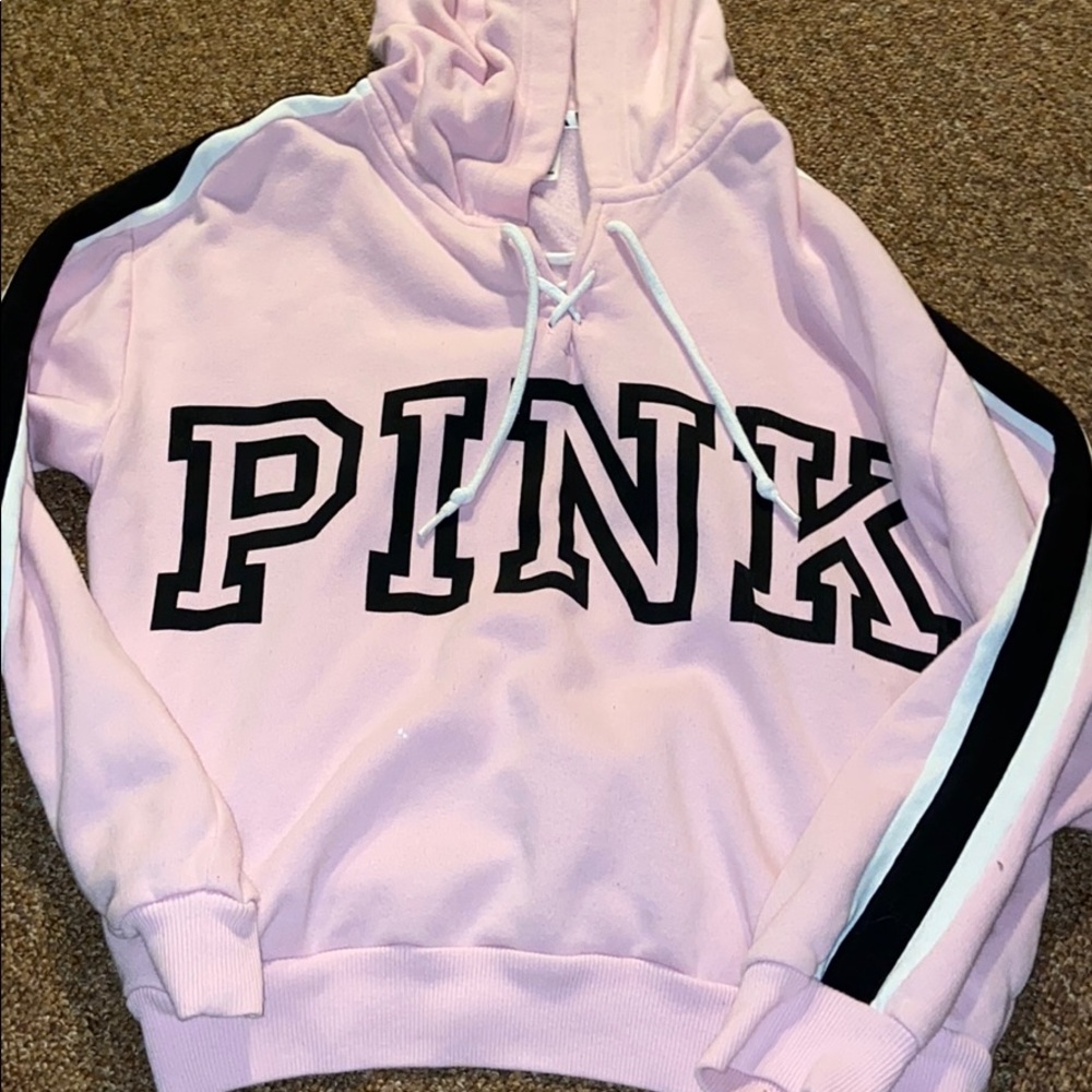 PINK cropped hoodie